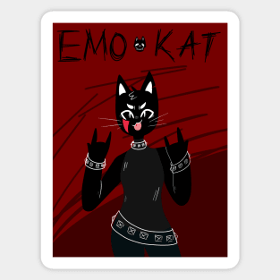 emo kat Sticker